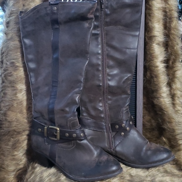 Maurices Shoes - Maurices Brown Knee High Boots Size 9